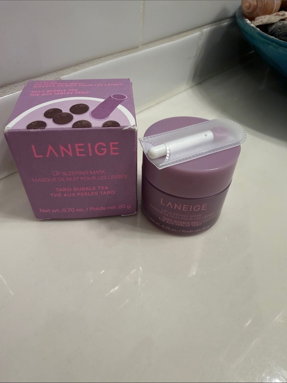 LANEIGE Lip Sleeping Mask - Taro Bubble Tea Purple